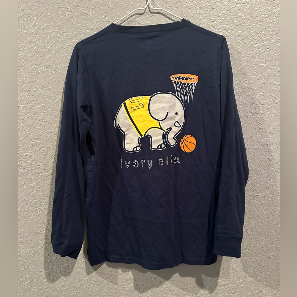 Ivory Ella Basketball Long Sleeve T Shirt - Size S